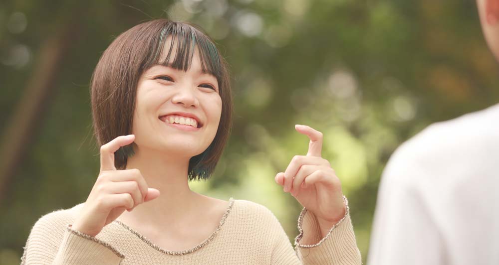 手話表現練習システムイメージ